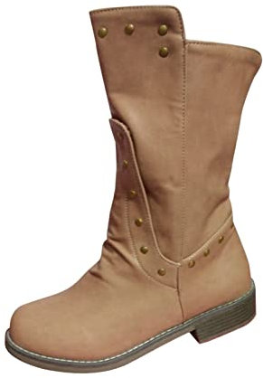 Stivali Alti Uomo Stivali Equitazione Bambina 35 Stivali Moto Donna Tacco Stivali Alti Nero Zip Stivali di Ciabatte Donna con Zeppa Sandali Estivi Donna 2-Giallo 37
