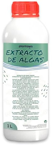 Plantawa Extracto de Algas Marinas Líquido 1 Litro | Refuerzo Natural para el Cuidado y Nutrición de Superficies y Entornos | Acción Eficaz y Seguro | Potenciador | Enraizante y Micorrizas.