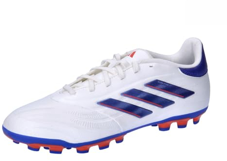 adidas Copa Pure League Football Boots Artificial Grass, Botas de fútbol Unisex Adulto, Cloud White/Lucid Blue/Solar Red, 43 1/3 EU