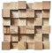 IG Acoustics Akustik Diffusor 2D 500 – 30x30cm - Akustik Diffusor - Wandpaneel aus Holz - Akustikpaneel (Eiche hell)