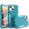 Sidande Case for iPhone 12 Mini with Tempered Glass Screen Protector, Rugged Dual Layer Support Magnetic Car Mount Protective Cases Cover for Apple iPhone 12 Mini Teal Mint