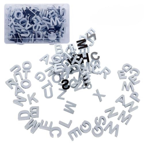 124 Letras Magnéticas, Alfabeto Mayúscula ABC Imanes para Frigorífico, Letras del Alfabeto de Espuma, Imanes para Nevera, Alfabeto de Nevera, Regalo para Suministros de Aprendizaje en el(Blanco)