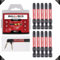 10x Bull Bits 50mm PZ3 Impact Driver Bits Set - Single Ended, Shock Zone, S2 Steel, Torsion Zone