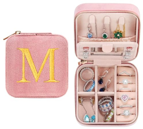 TINGN Teenager Mädchen Personalisierte Geschenke - Schmuckkästchen Klein Schmuckkasten M Schmuckschatulle Schmuckbox Reise Schmuckkästchen Reise Schmuckaufbewahrung, Geschenke für Frauen Geburtstag