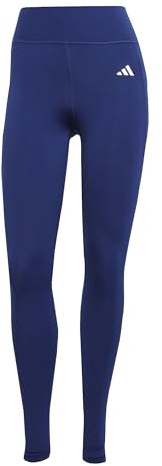adidas Women's Optime Essentials Stash Pocket Full Length Leggings, dark blue/white, XL