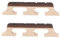 LT Easiyl Lot de 2 chevalet de rechange à 4 cordes en érable ébène compatible avec banjo guitare ukulélé