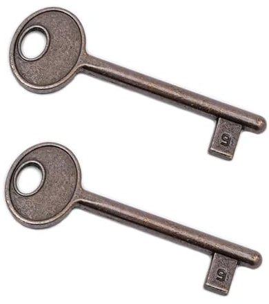 Chiave per Serratura AGB Interna ad Incasso (BRONZATO, N. 9)