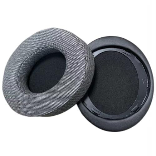 ZLiT Earpads for Philips SHP9500 SHP9600 Headphones,Replacement Headphone Earpads for Philips SHP9500 SHP9600 Headphones Cushion Earmuff (Grey Cotton Linen)