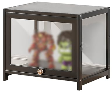 CAUSSO Klare Vitrine mit Tür, Acryl-Display, Schaukasten Standvitrine, Sammlervitrine Vitrinenschrank,Staubschutzvitrine, für Wohnzimmer, Schlafzimmer, Heimbüro(30 * 32 * 40 cm/11.8 * 12.6 * 15.7 in)