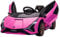 HOMCOM Kinder Elektroauto 12V 2 Fahrmodi Lamborghini SIAN SUV-Auto-Spielzeug Elektrofahrzeug mit Fernbedienung Musik(MP3/USB) Licht 3-5 Jahre Metall Rosa 108 x 62 x 40 cm