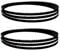 sierra de cinta portatil, 2 hojas de sierra de cinta de 1600 x 6,35 x 0,35 mm, 63 x 1/4 x 0,014 pulgadas, hojas de sierra de cinta de carbono for corte de madera y PVC (color: 6TPI)(10TPI)