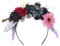 amangul Halloween-Haarband mit Blumenmuster, Krone, gruseliger Totenkopf, Skeleon, Hand, Cosplay-Haarreifen