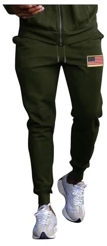 Beokeuioe Jogging Bottoms Men's Activewear Trousers Sweatpants Leisure Trousers Sports Trousers Long with Cuffs Training Trousers Fitness Gym Trousers Cotton Running Trousers Winter Comfort