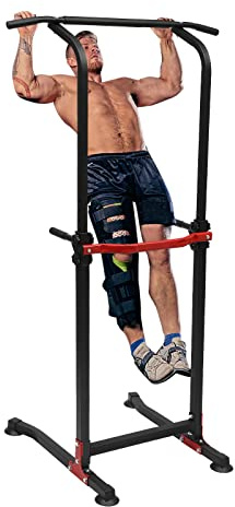 Power Tower Dip Station Klimmzugstange Freistehend Krafttraining für Zuhause, Höhenverstellbar von 165 bis 210 cm Power Rack for Home Gym