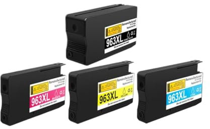 YGUWZ Patrone Kompatibel mit 963 963XL Kompatibel mit OfficeJet Pro 9010 Serie 9012 9013 9014 9015 9016 9018 9019 9020 9022 9023 9025 9026 9027 Drucker(Y)