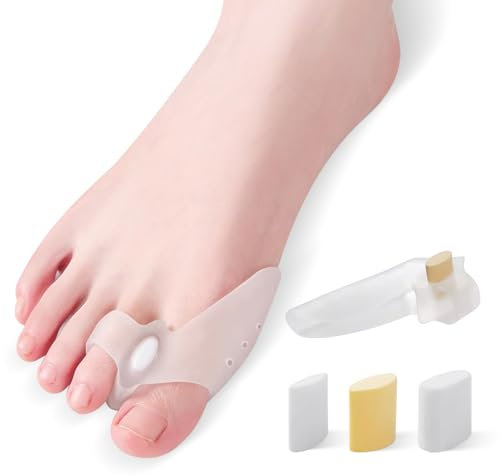 Verstellbarer Ballenzeh-Korrektor für Damen und Herren – Zehenspreizer und -spreizer für überlappende Zehen, Big Toe Straightener, Hammerzehenkorrektor, weicher Zehenspreizer für Schmerzlinderung,