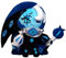 KUKUShining Shadow Milk Cookie Kuscheltier, Hübsches Tier Plüschtier aus Cookie Run Kingdom Cartoon Charaktere Spielzeugpuppe Geschenk for Fans Spieler und Kinder(Shadow Milk)