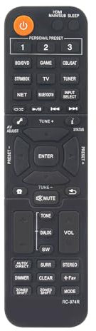AULCMEET Fernbedienung,RC-974R Neu Ersetzen Sie Fernbedienung passend für fit for Pioneer Network AV Receiver System VSX-935 RC-971R RC-974R VSX-934 VSX-LX304