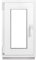 Framex Kellerfenster Fenster Kunststofffenster Weiß Breite x Höhe 40 x 70 cm (400 x 700 mm) 3-Fach (32 mm) Dreh Kipp DIN Links - Premium