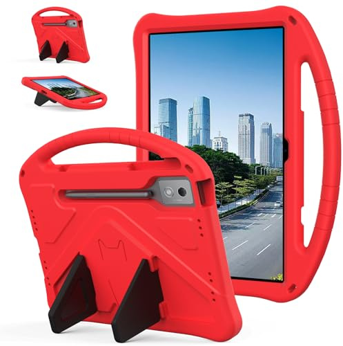 Funda infantil para Lenovo Idea Tab Pro de 12,7 pulgadas (TB-373FU/TB-375FC) 2025, ligera, a prueba de golpes, espuma EVA rígida con asa, soporte y agarre antideslizante, cubierta protectora con