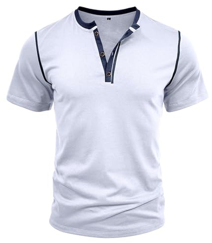 2026 T-Shirt Manches Courtes Homme Sport entraînement athlétique Course randonnée Actif Demi-Fermeture éclair Performance Polyvalent Confortable léger (White, S)