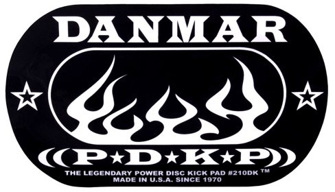 Danmar DA 210DKF Flame Design Double Bass Drum Impact Pad