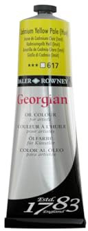 Daler-Rowney Georgian Oil Paint, Aluminium Tube, 7.61oz - 225 ml, Cadmium Yellow Pale Hue