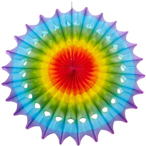 Amscan 4125 - Deko-Fächer aus Papier, 50 cm, Hängedekoration