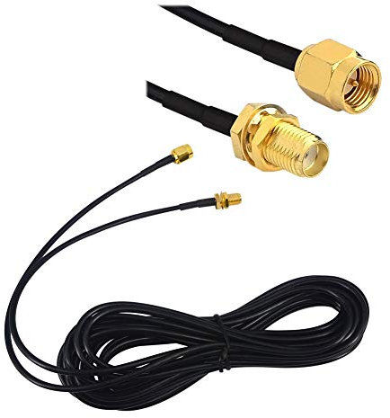 YILIANDUO SMA RG174 Cable 2M SMA WiFi Antenna Cable Male to Female Bulkhead Mount 50ohm RG174 Coaxial Cable for 2G 3G 4G LTE WiFi FPV Antenna SDR Dongle Receiver