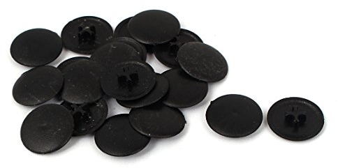 sourcing map 20 Stück 17mm Durchmesser Abdeckkappen für Kreuzschlitz Schrauben Kappen de