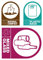 Self Adhesive Recycling Labels: Natural Compost, Plastic Bags & Mixed Glass