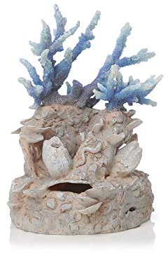 biOrb 46121 Korallenriff Ornament, hellblau - Aquariendekoration in Form einer Koralle zur Gestaltung von bezaubernden Unterwasserwelten in biOrb-Aquarien | Süß- und Meerwasser-geeignet