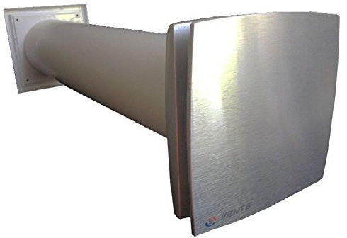 dalap Mauerkasten Set mit Lüfter/Ventilator, Abluftrohr, Außengitter Ø125mm