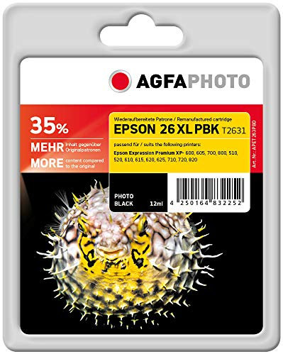 AgfaPhoto APET263PBD Eps XP600 Tintenpatrone, 700 Seiten, schwarz