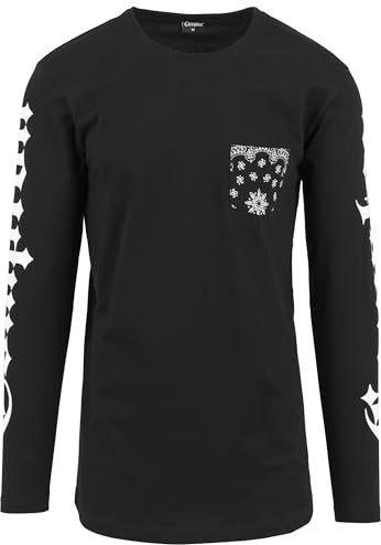 Mister Tee Men's Compton Pocket Bandana Longsleeve T-Shirt (pack of 1)