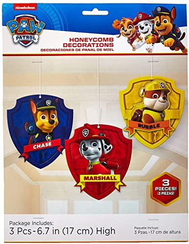 Child Paw Patrol Honeycomb Decorations