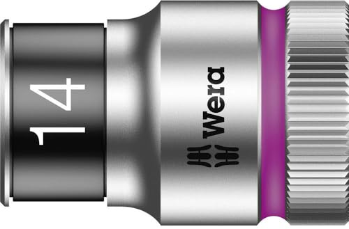 Wera 05003734001 8790 HMC HF ZYKLOP SOCKET WITH 1/2 DRIVE WITH HOLDING FUNCTION 14 X 37 MM