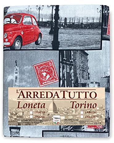 Tex family Telo ARREDO copritutto Gran Foulard COPRILETTO copridivano Tessuto LONETA (Monumenti, 2 Piazze)