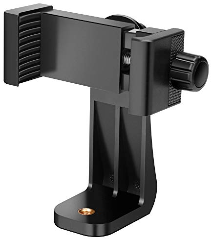H&S Handy Stativ Halterung - Universal Handyhalterung mit 360° Drehung auch für Ringlichter - Smartphone Adapter mit Verstellbarer Klemme auch für das iPhone - Smartphone Halterung Ringlicht