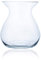 CRISTALICA Glasvase Blumenvase Tischvase Glas bauchig Transparent H 27cm