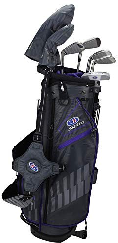 U.S. Kids Golf Club Set Ultralight 2020, 100-168 cm Player Height, 3-13 Years, 5 Clubs - 54 inches/ 137-145 cm, Purple/Grey, Right