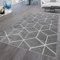 TT Home Wohnzimmer-Teppich, Kurzflor Skandinavischer Stil Rauten-Muster, In Grau, Größe:200x280 cm