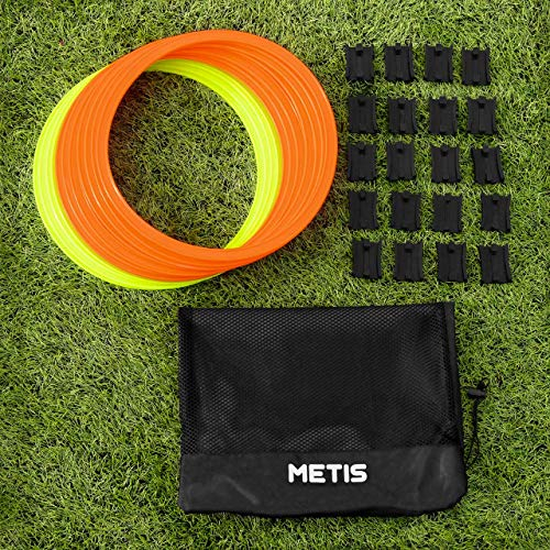 FORZA Koordinationsringe [12er-Set] | Agility Training | 5 Farboptionen (Orange/Gelb)