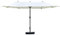 Outsunny - Sombrilla de jardín para exterior, doble rectangular, 4,6 x 2,7 x 2,4 m, con apertura de cierre de manivela, bolsas de lastre y base incluidas, para balcón, piscina, beige
