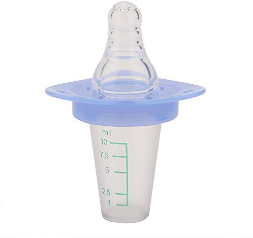 Okuyonic Baby Feeder, Kapazität von 10 ml, Brustwarzen-Typ Baby Neugeborene Schnuller Feeder Reduziert die Probleme der Baby-Medikamente,