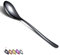 HOMQUEN Cucharas Negras De, 6 Piezas, Cucharas Grandes De Acero Inoxidable De 8.1 Pulgadas, Cucharas De Sopa, Cucharas De Postre, Cucharas, Cubiertos Para El Hogar, Cocina O Restaurante
