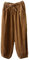 FTCayanz Damen Cordhosen Weite Hosen Elastische Taille Baumwolle Kordelug Haremshose Freizeithose mit Taschen Braun L