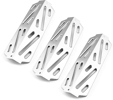 GFTIME 31,8cm Flavorizer Bars 66040 für Weber Genesis II E310, S310, E330, S330, E315, S315, E335, S335 Gasgrill, Hitzereflektor, Edelstahl Grill Ersatzteile für Weber, 3 Stück