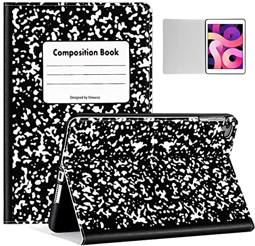 Uppuppy Case for iPad Air 2/1st Generation & for iPad 5th(2017)/6th(2018)/Pro 9.7 inch Composition Notebook Cute Kawaii Book Partten Folio a1474 a1475 a1566 a1673 Cover Unique Cases for Women Teens