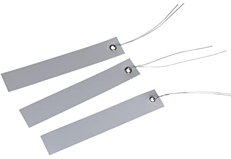 250 Stk Hängeetiketten Etiketten Weiss Draht Preisschilder 102x20mm Kunststoff Pflanzenetiketten Anhängeschilder Hänger Anhänger